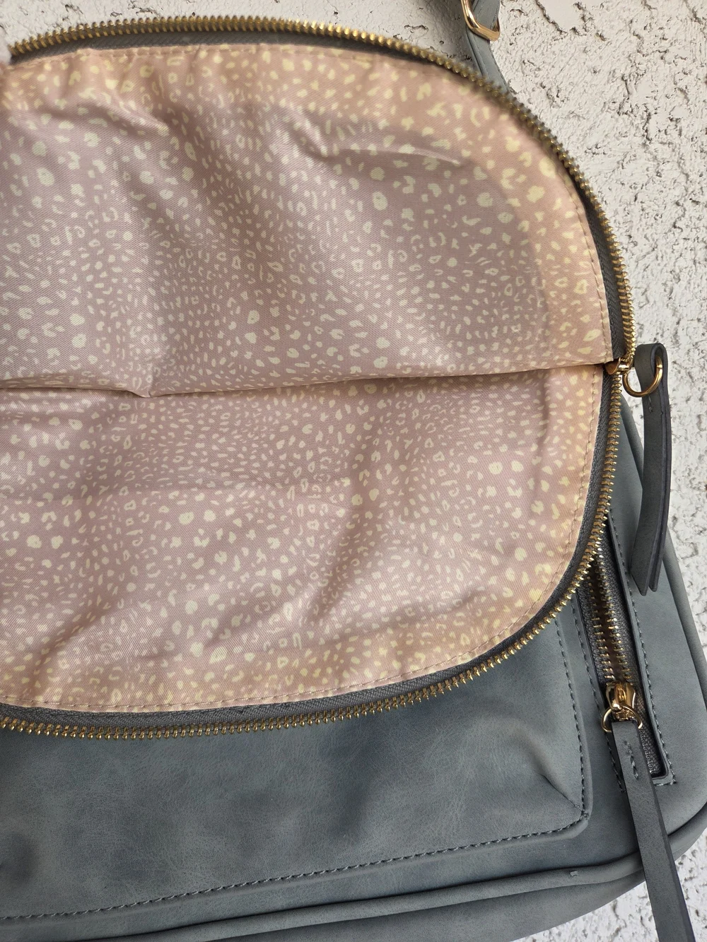 Women's Perforated Flap Crossbody Satchel Bag